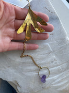 Mikro tang ophæng med amethyst